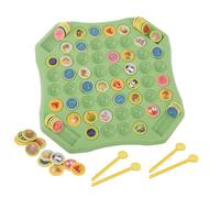 MagiDeal Juego de Memoria Infantil Juego de Mesa Interactivo Tablero Fichas Aprendizaje Educativo Atención y con de en Plástico, Array, 【动物主题4笔】 翻翻棋英文彩盒装, 中号 23 23 2cm