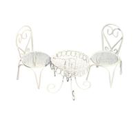 MagiDeal Juego de muebles en miniatura para casa de muñecas, decoración de casa de muñecas, mini mesa y sillas, artesanía decorativa, regalo para niños, escala, Beige