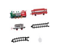 MagiDeal Juego de Tren para niños, Juego de Tren navideño Realista con Luces y Sonidos para niños de 3, 4, 5 y 6 años, Regalos navideños.