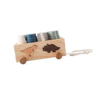 MagiDeal Juego Educativo de Bloques de construcción de Madera para clasificar Formas, desarrollar motricidad Fina y Aprender a emparejar. Ideal para niños, Dinosaurios