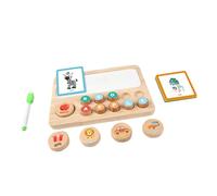 MagiDeal Juguetes de matemáticas y ortografía, Tablero cognitivo de Madera, Actividades educativas Reutilizables, Materiales manipulativos matemáticos para, Alfabeto