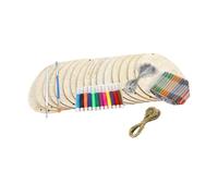 MagiDeal Kit de carillón de Viento de Pascua, decoración para Fiestas, Ligero, Creativo, sin terminar, Bricolaje, Actividad de Madera para Colorear, Style B