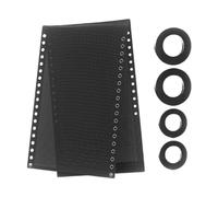 MagiDeal Kit de reparación de Malla de Tela de Repuesto para Silla, Transpirable y Resistente al, con Tela de Eslinga para reclinables de Exterior, Negro