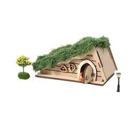 MagiDeal Kits de casa de muñecas en Miniatura para Hacer tú Mismo, Modelo de Mini casa Triangular, Juego de construcción Creativo de pequeña para Adultos,