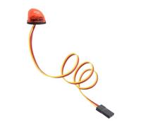 MagiDeal Lámpara de policía giratoria Intermitente de Repuesto, luz LED de policía, Luces LED Intermitentes RC para Modelos de camión 1/10, Coche RC DIY, Rojo