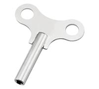 MagiDeal Llave de Cuerda para Relojes de Madera, portátil, ergonómica, fácil de Usar, con herrajes de Acero, para recibidor, Dormitorio, casa, Oficina y, Argén