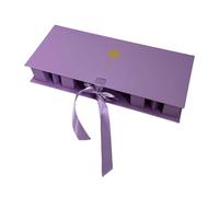 MagiDeal Mamá en forma de carta de regalo de regalo FLEFELABLE 43x18x6.8 cm para la disposición floral ligera con tapa versátil de cartón, PÚrpura