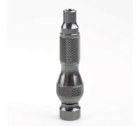 MagiDeal Mango Destornillador Manual Portabits Compacto Herramienta Manual Agarre Seguro Tapa Giratoria Aleación de Aluminio 6.35, Mango De Destornillador De Aleación De Aluminio KS16