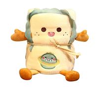 MagiDeal Manta de franela de 90x115cm para viajar, suave decoración térmica táctil, manta enrollable, manta acogedora, manta para el hogar, oficina, sala de, dinosaurio