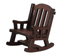 MagiDeal Mecedora de Madera en Miniatura a Escala 1/12, para Porche, Juguete Artesanal, Muebles en Miniatura para decoración, Escena de jardín de Hadas, CafÉ