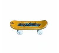 MagiDeal Mini Patineta en Miniatura Patineta Miniatura Modelo Escala Diorama Accesorio Decorativo de Resina para Ambientar Rincones Adecuada para Maquetas, Amarillo