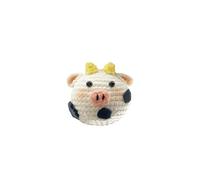 MagiDeal Muñeca de Kit de Tejido Manual con Tela Duradera para Principiantes Fomenta La Creatividad Adecuado para Regalar Decorar Hogares Manualidade, Vaca