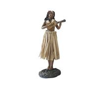 MagiDeal Muñeca Hawaiana de salpicadero Hawaiana con cabezones de Guitarra para colección de salpicadero de Coche, figuritas, Regalos para decoración del hogar, Estilo b