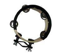 MagiDeal Pandereta de percusión, pandereta de mano, compacta, práctica, para baile, fiesta, boda, portátil, para batería, soporte para platillos, Beige