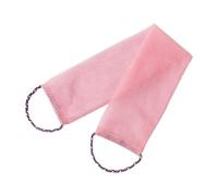 MagiDeal Paño exfoliante para ducha, toalla exfoliante para hombres y mujeres, limpieza profunda con asas, esponja de red africana de secado rápido, corporal, Rosa