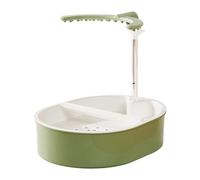 MagiDeal Parrot Bathtub Automático Portátil Integrada Fácil de Instalar Y Limpiar Ajuste de Flujo de Agua Resistente Y Adecuado para Cockatiel Periqu, Style a Green Shower