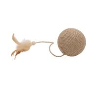 MagiDeal Pelota interactiva para Gatos, con Forma de araña, para Gatos de Interior, Hacer Ejercicio y divertirse, con rascador, Color Madera