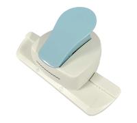 MagiDeal Perforadora de papel con borde para manualidades, perforadora decorativa para bordes, para aulas, festivales, tarjetas en relieve, para hacer, Azul Claro