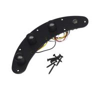 MagiDeal Placa de Control Del Interruptor de Bajos Juego de Placas de Arnés de Cableado de Bajos Reemplazos de Paneles 1 Tono 2 Volúmenes 1 Conector Control Co, Negro