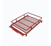MagiDeal Portaequipajes de Techo para Coche RC Portaequipaje Rejilla Portabultos Canastilla Metal Compacto con Marco, Rojo, Portaequipajes De Techo De Metal para Coche RC