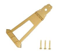 MagiDeal Puente de Guitarra Puente Trapezoidal Tailpiece para Bajo Eléctrico de Metal Resistente Repuesto Accesorio Musical Adecuado para Guitarras de Jazz Rep, Oro