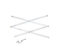 MagiDeal Regla de Escala de Dibujo Regla Pantógrafo Compás Articulado Herramienta de Plantilla Ajustable Material Acrílico Metal Función Alineada Adecuada para, Blanco, 340 10