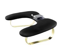 MagiDeal Reposamanos para manicura con soporte para teléfono en forma de U, cojín para reposamanos de salón, mesa de manicura para mujer, regalo, Negro