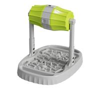 MagiDeal Slow Feeder Bowl con Base Ovalada Elevada de Laberinto Dispensador de Giratorio y Altura Regulable Material Adecuado para Mascotas en de Alimentación y Estimulación Mental, Verde