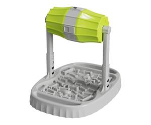 MagiDeal Slow Feeder Bowl con Base Ovalada Elevada de Laberinto Dispensador de Giratorio y Altura Regulable Material Adecuado para Mascotas en de Alimentación y Estimulación Mental, Verde