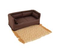 MagiDeal Sofá para casa de muñecas a Escala 1:12, Accesorios para casa de muñecas, proyectos de Bricolaje, diseño de Escena Realista Decorativo, Adornos para, CafÉ