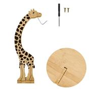 MagiDeal Soporte para plátanos, Gancho para plátanos, Forma de Jirafa, Accesorios Modernos, Organizador de Frutas de Madera, Soporte para plátanos para