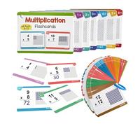 MagiDeal Tarjetas didácticas de multiplicación del 0 al 12, Reutilizables, con Ayuda Visual, para Estudiantes de educación en casa.