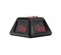 MagiDeal Temporizador de Ajedrez Reloj Digital Cronómetro de Mesa Electrónico Multidireccional Carcasa Trapezoidal Recargable Manual Incluido Adecuado para Formación Salas de Estudio, Negro