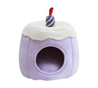 MagiDeal Tienda de campaña para Mascotas, Cueva Tipo Cama, Tienda de campaña para Mascotas, Nido para Gatos con Forma de Pastel semicerrado, casa cálida para, S