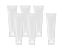 MagiDeal Tubos cosméticos vacíos de 6 uds, botella de tubo contenedor suave de muestra de maquillaje para limpiador de loción corporal de Gel de ducha, Tapa abatible de 100 ml.