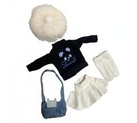 MagiDeal Vestido para Muñeca con Conjunto Completo Trajes Intercambiables y Detalles Meticulosos Adecuado para Coleccionistas Decoración y Fotografía de Muñecas de , Vestido+Sudadera Azul