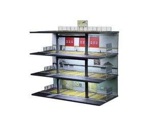 MagiDeal Vitrina de exhibición de Modelo de Coche a Escala 1/64, Escena de estacionamiento simulado, Diorama de Garaje, Adorno, Modelo de Escenario en, Style E