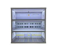 MagiDeal Vitrina de exhibición de Modelos de Coches a Escala 1/64, Organizador de exhibición de Regalos coleccionables a Prueba de Polvo, para Garaje, Diorama, Style E