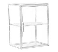 MagiDeal Vitrina Transparente con Estante de Almacenamiento para maquetas de Coches, Figuras en Miniatura, muñecas y Figuras de acción, 22cm Un Divisor