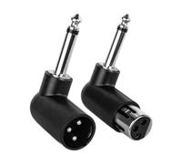 MagiDeal XLR HOMBRE HOMBRE a 6.35 mm Adaptador XLR Conector Ligero Profesional Resistido Convertidor compacto para actuaciones