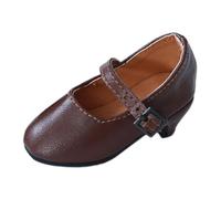 MagiDeal Zapatos de Figura a Escala 1/4, Zapatos de, Resistentes, Retro, Realistas, Accesorios de Muñeca de Moda Creativos para Figuras de Acción Fe, Rojo