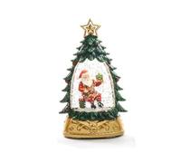 Magie di Natale Árbol de plástico con luces a pilas para decoración navideña (modelo 2)