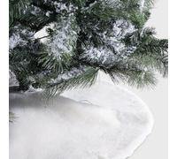 Magie di Natale Funda base "Kathlyn" para árbol de Navidad alfombra redonda Ø90 cm (blanco)