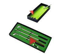 MAGIKON Juego de mini bolígrafos de golf de escritorio con bandera verde, 3 bolígrafos de palo de golf y 2 pelotas para golfistas, compañeros de trabajo, jefes, rellenos de calcetines