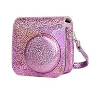 MAGILL Funda de cámara holográfica Flash láser Correa de Hombro Funda de Bolsa Cubierta Apta for Fujifilm Mini 9 Mini 8 película instantánea Estuche para la Camara (Color : Rosa)