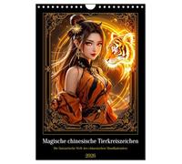 Magische chinesische Tierkreiszeichen (Wandkalender 2026 DIN A4 hoch), CALVENDO Monatskalender: Die fantastische Welt des chinesischen Mondkalenders