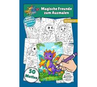 Magische Freunde zum Ausmalen Reiseversion - Malbuch für Kinder ab 3 Jahren mit Bonus-Download: Kinder-Malbuch ab 3 Jahren, kompakte Reiseausgabe mit 6 Bonus-Ausmalvorlagen