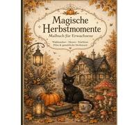 Magische Herbstmomente: Ein Malbuch mit Hexen, Wichteln und Feen