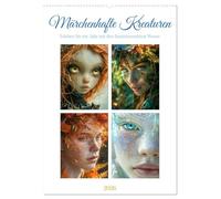 Magische Kreaturen (Wandkalender 2026 DIN A2 hoch), CALVENDO Monatskalender: Dieser außergewöhnliche Kalender entführt Sie jeden Monat in die faszinierende Welt der legendären und fabelhaften Wesen.