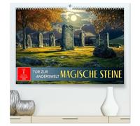 Magische Steine - Tor zur Anderswelt (hochwertiger Premium Wandkalender 2026 DIN A2 quer), Kunstdruck in Hochglanz: Zwischen Himmel und Erde: Die Kraft der Steine.